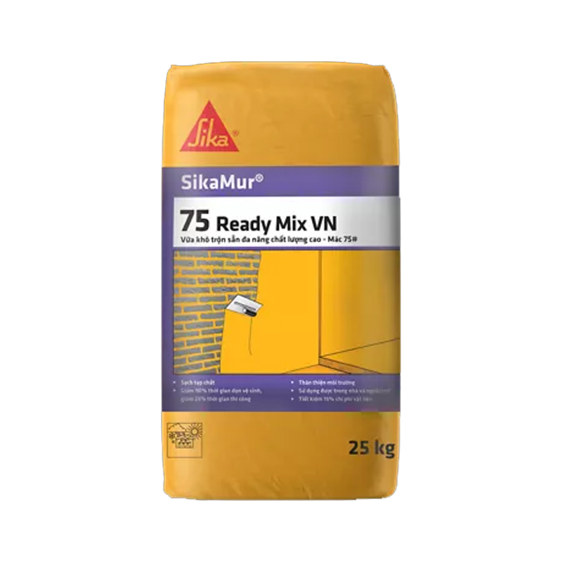 Vữa khô trộn sẵn SikaMur 75 Ready Mix VN