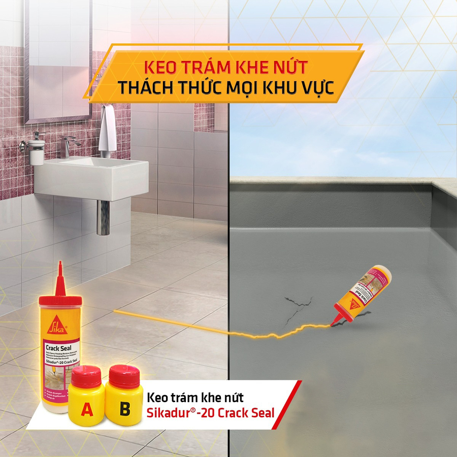 Keo trám vá Sikadur 20 Crack Seal