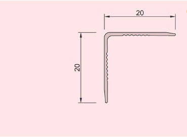 Nẹp Vuông inox V20 - 304