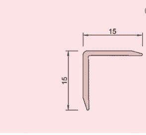 Nẹp vuông inox V15 - 304