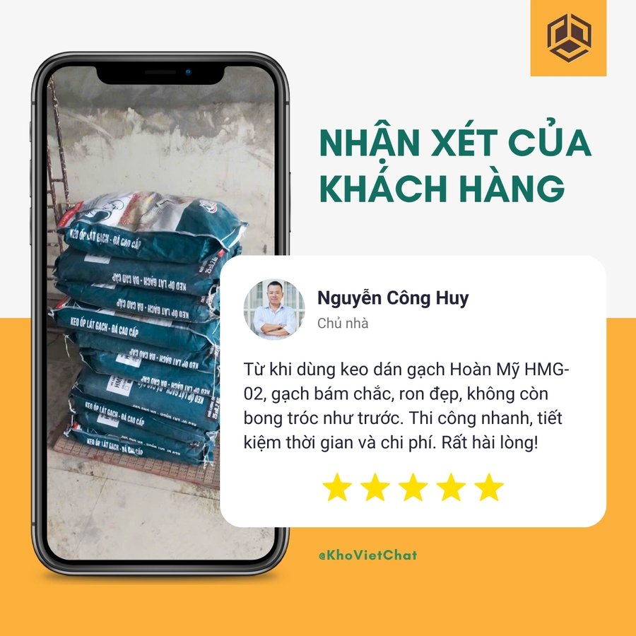 Keo dán gạch Hoàn Mỹ HMG-02