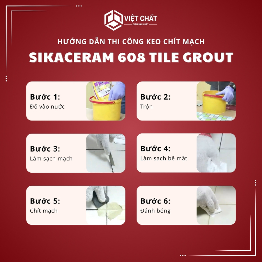 Keo chít mạch SikaCeram 608 Tile Grout