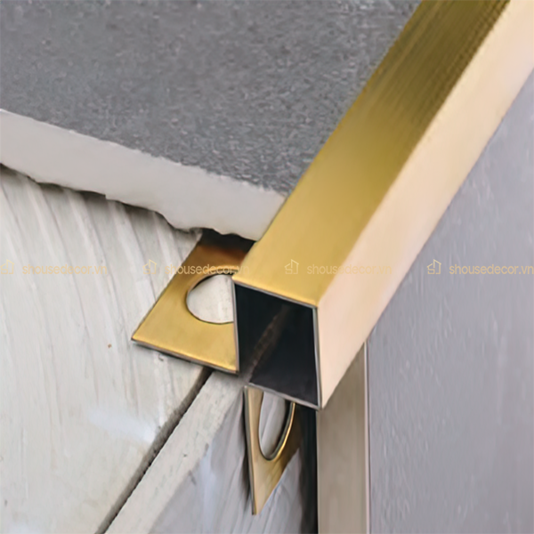 Nẹp 2 cạnh vuông nox 304 dày