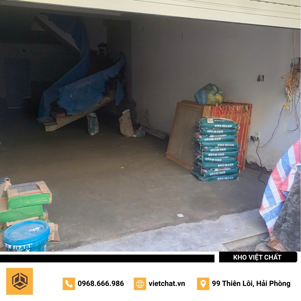 đơn hàng keo dán gạch Hoàn Mỹ HMG-02 mà Kho Việt Chất đã giao