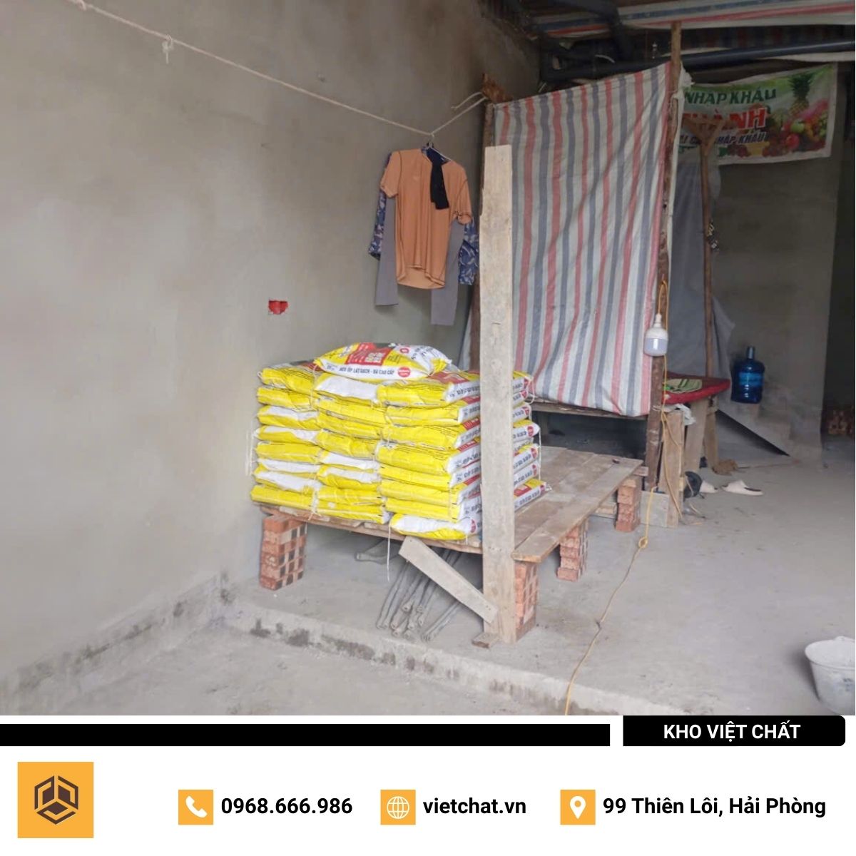 đơn hàng keo dán gạch Hoàn Mỹ SUMO mà Kho Việt Chất đã giao