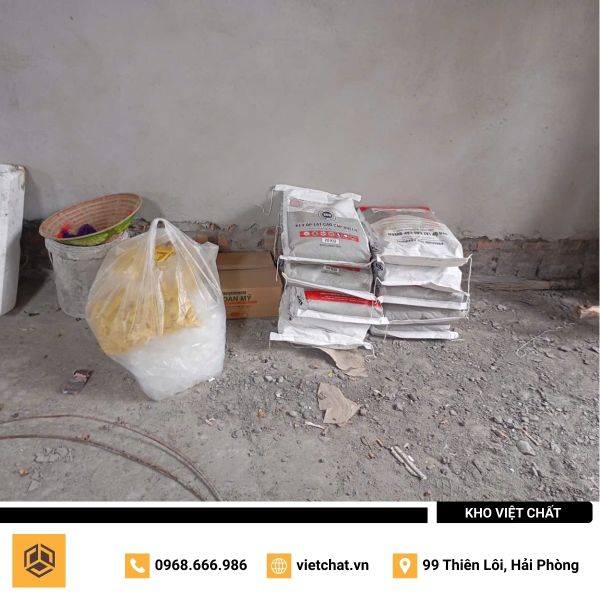 đơn hàng keo dán gạch Queen mà Kho Việt Chất đã giao