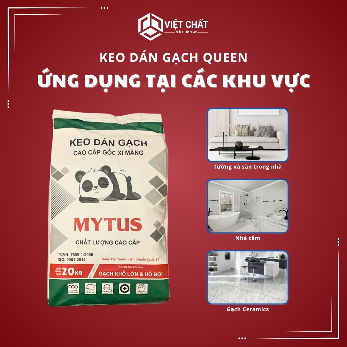 Ứng dụng của keo dán gạch Mytus