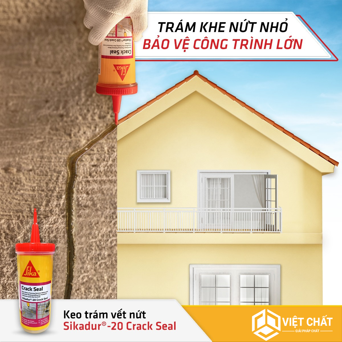 Đặc điểm nổi bật của keo trám vá Sikadur 20 Crack Seal