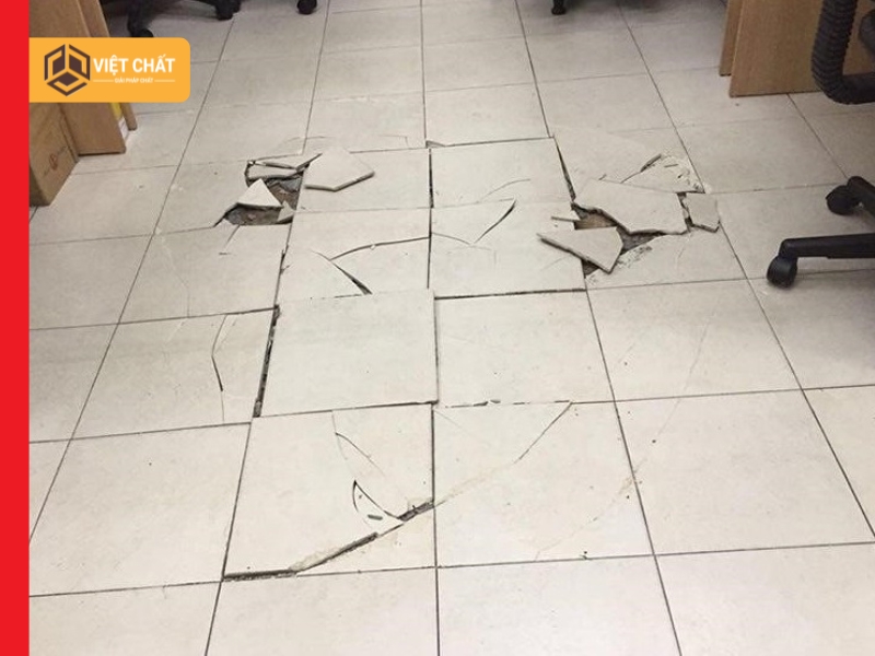Cách xử lý gạch lát nền bị ộp, bong tróc hoặc nứt vỡ