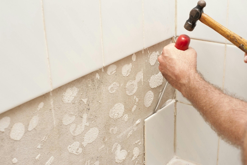 Cải tạo thay thế ron gạch hư hỏng